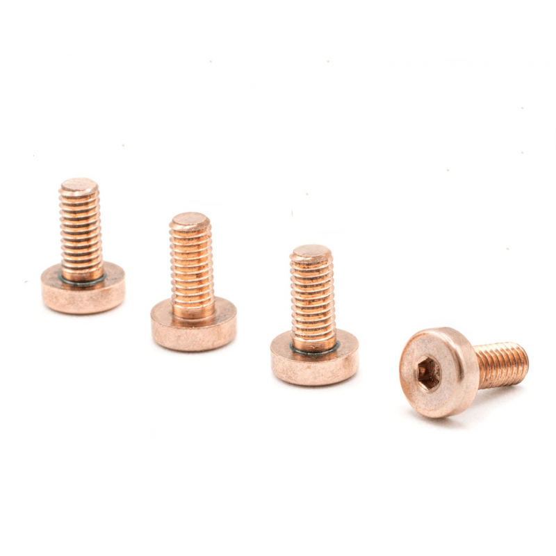 (SSS) super schwere Schrauben aus Wolfram (Tungsten) M4x9 Linsenkopf +10Gramm