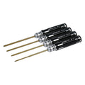 Innensechskantschlüssel Set 1,5/2,0/2,5/3,0mm Schwarz