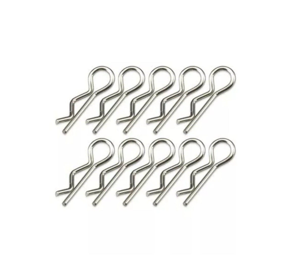 Karosseriesplinte Silber gebogen (10 Stk.)