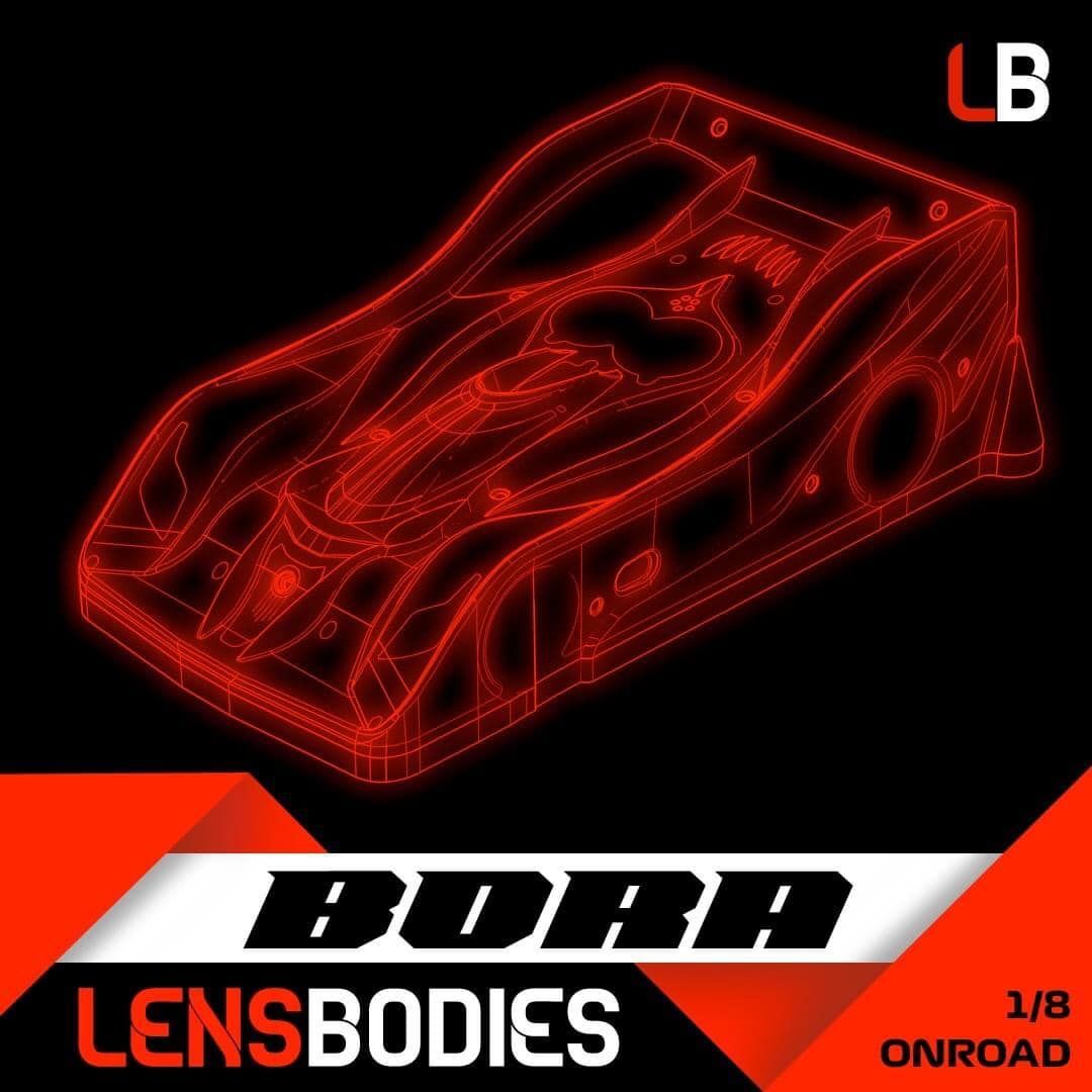 Hotrace Lens Karosserie "Bora" unausgeschnitten ENS/EFRA Spec