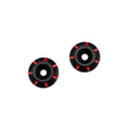 JumpstartRC Aluminium Heckflügel Befestigung (2 Stück) Schwarz/Rot