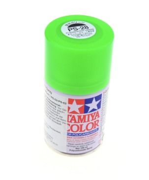 Tamiya PS-28 Lexan Spray 100ml - Farbe: Neon Grün 100ml (100 € / Liter)
