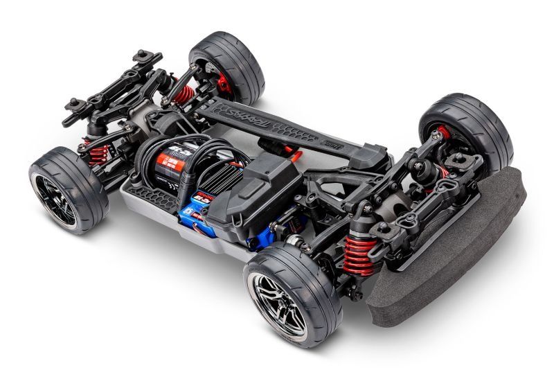 TRAXXAS 4-TEC 2.0 BRUSHLESS BL-2S 1/10 Tourenwagen RTR BL-2S SET mit Fernsteuerung, Lipo Akku und und 4A USB-Lader (ohne Karosserie)