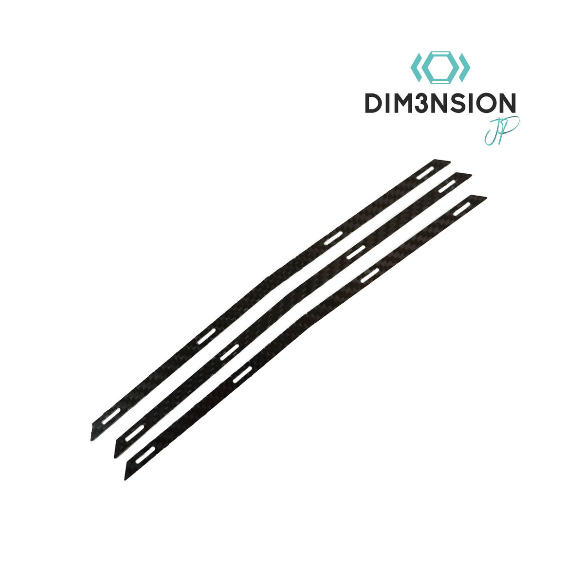 Karosserieversteifung vorne aus Kohlefaser *Dim3nsion by JP* (3 Stück)
