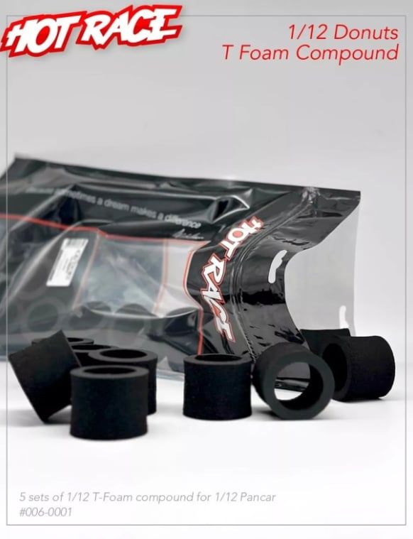 Hotrace 1/12 Donuts T-Foam Compount (5 x Rear and 5x Rear Tires)