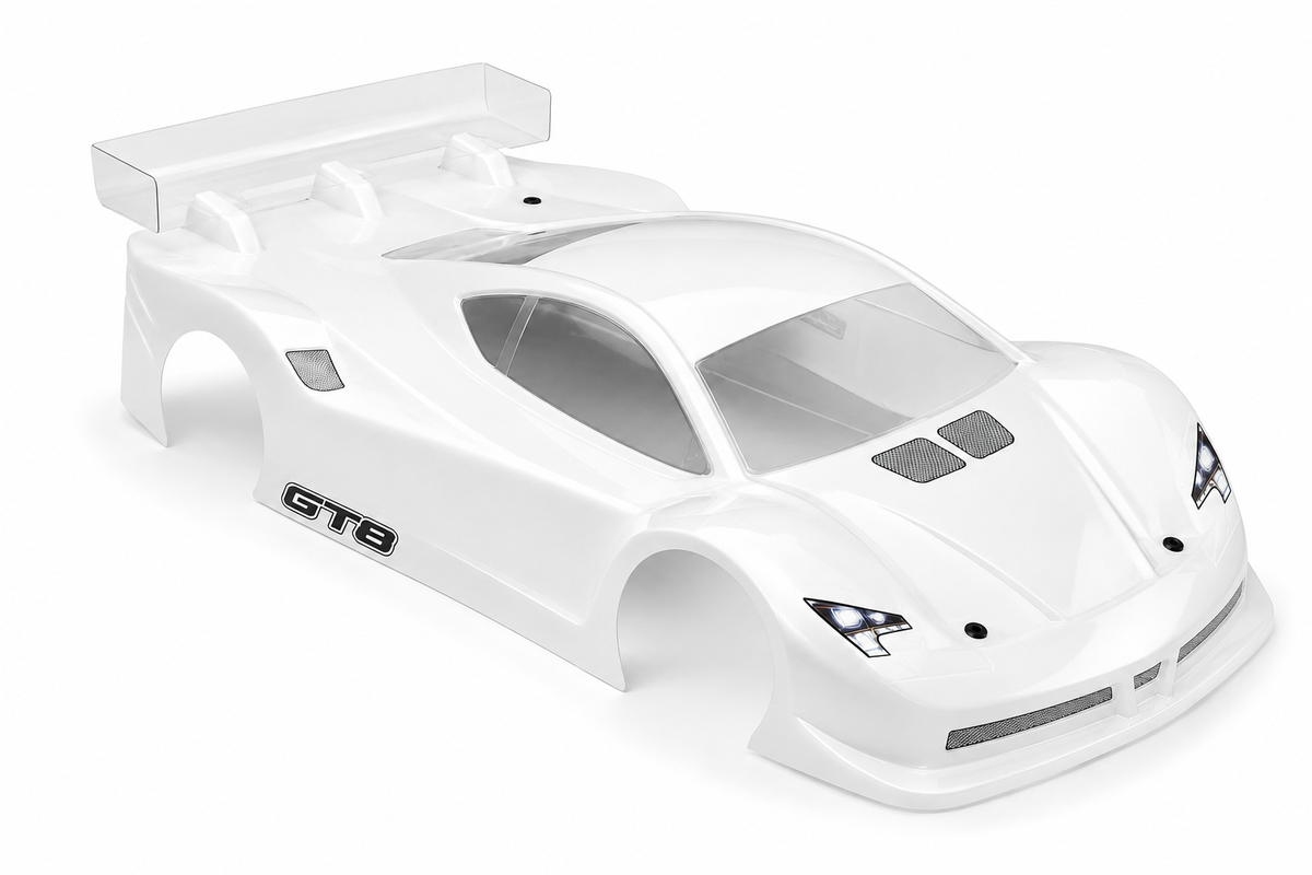 GT Karosserie DELTA PLASTIK EFRA #6012 GT8 1mm Europameister 2025 BEI UNS: incl. Flügel und Dekorbogen