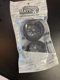 Matrix 1:8 GT Moosgummi Reifen 37 Shore Komplettrad verklebt (2 Stück)