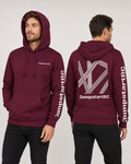 JumpstartRC Hoodie Burgundy and white