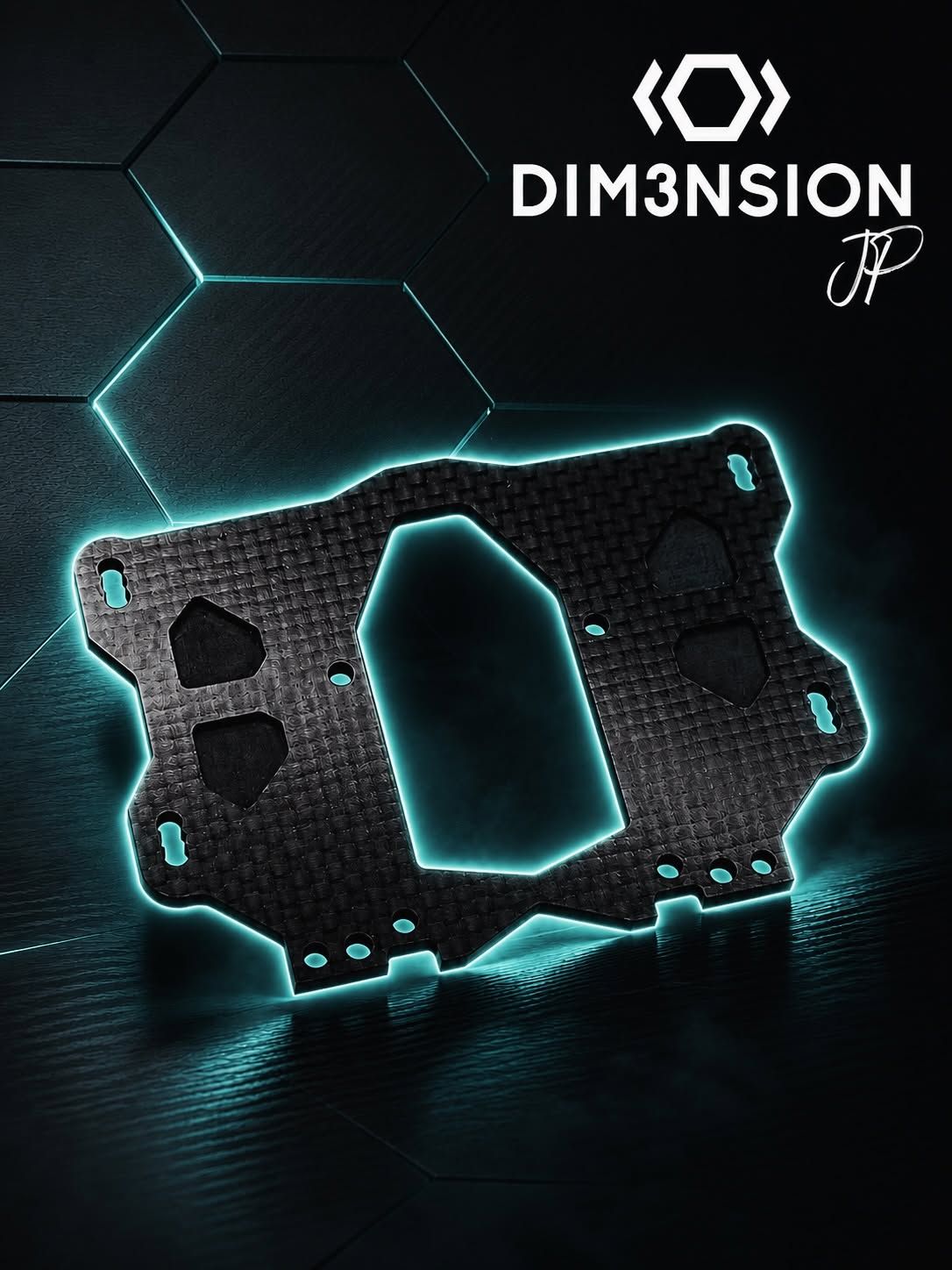 Dim3nsion by JP Caster Plate +1 mm for Capricorn Quantum