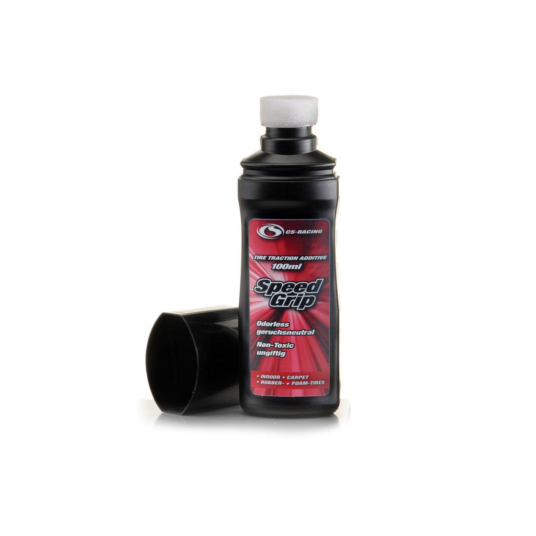 CS-Racing Speed Grip Carpet, Reifenhaftmittel -in Dosierflasche mit Schwammtupfer- 100ml
